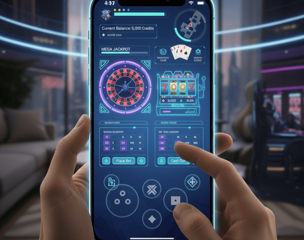 Bally Casino mobile app interface on smartphone